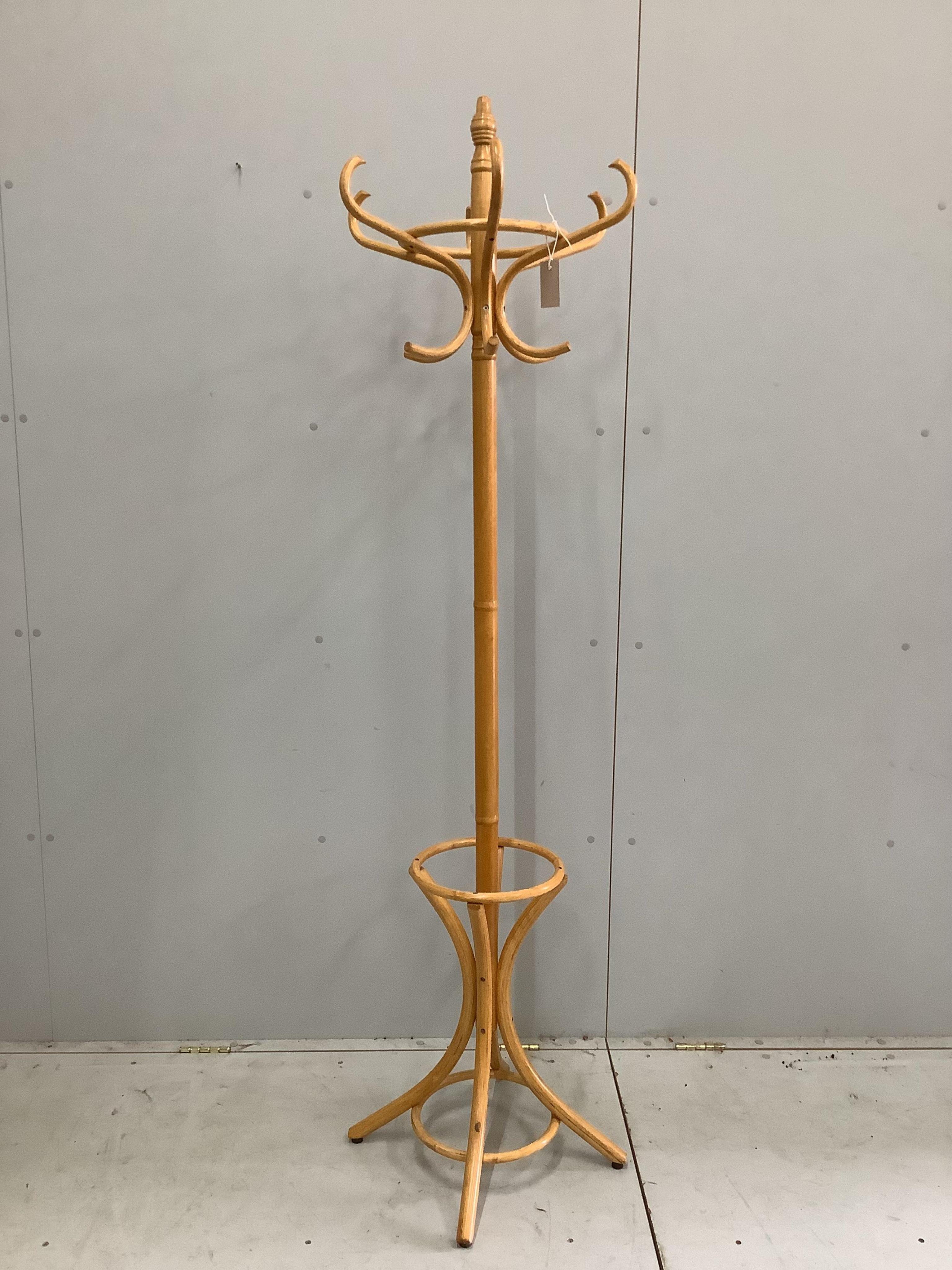 A bentwood hat stand, height 184cm. Condition - fair